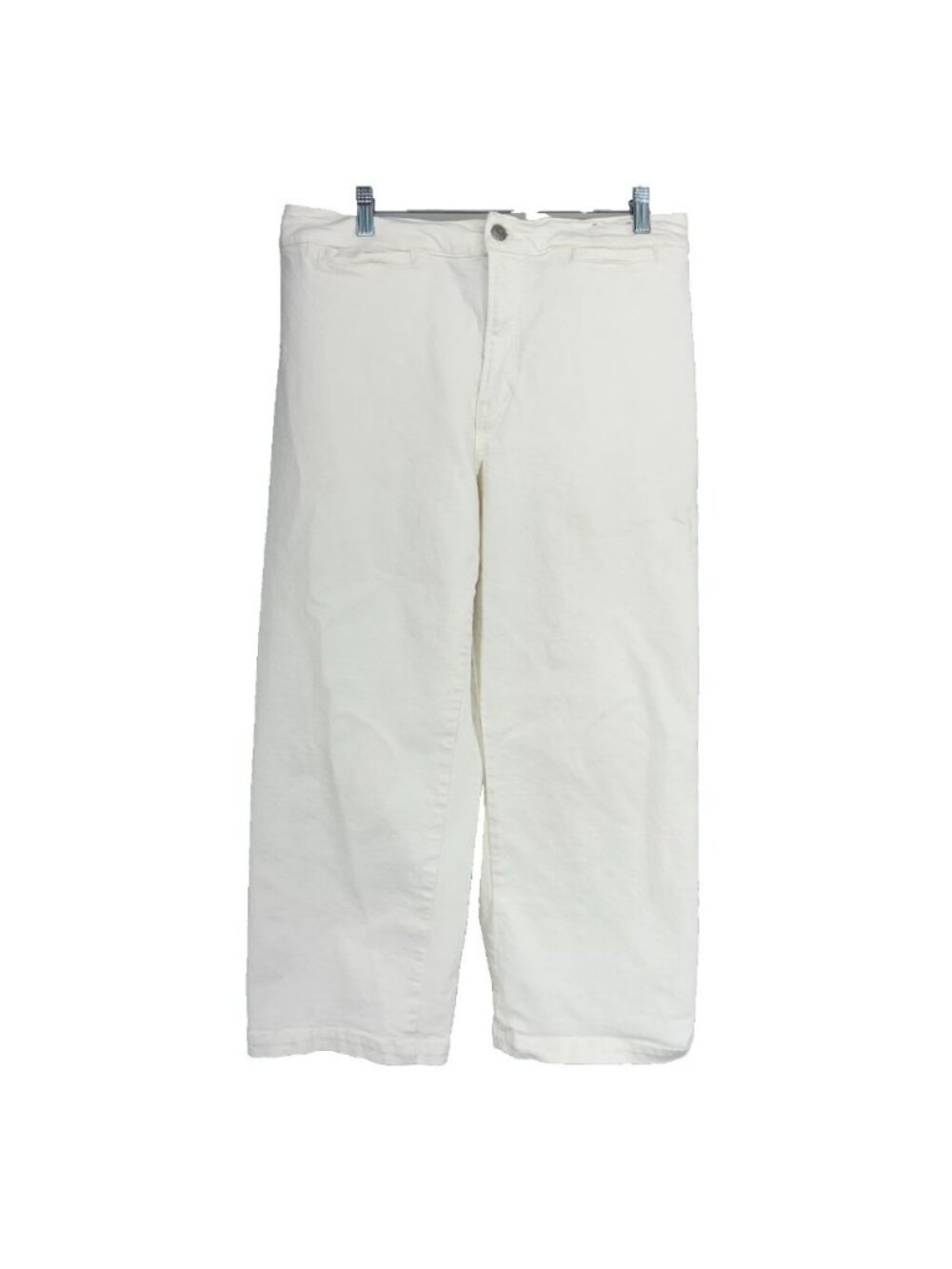 Madewell Women 31 Emmett Wide Leg Jean White Denim Stretch Minimalist Casual